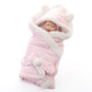 Winterdecke für Mädchen und Jungen Babys, Doppel Schicht Fleece Baby Swaddle Schlafsack für Neugeborene