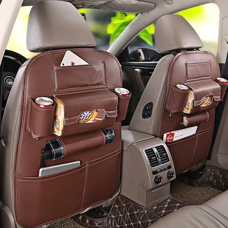 Auto sitz zurücklagerung Organizertasche aus Leder, Universal Multifunktionslagerung box zum Verstauen, Aufräumen