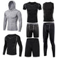 Männer Enge Sportwear Gymanzug, Kompression Leggings, Workout Sport Kleidung Sets
