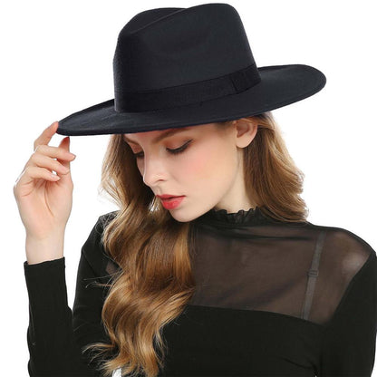 Schwarz Rot Fedora Hüte Für Frauen