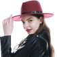 Schwarz Rot Fedora Hüte Für Frauen