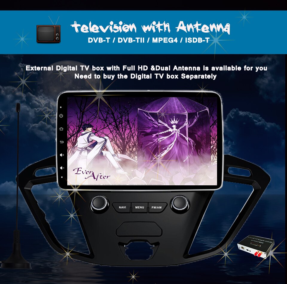 IPS HD-Bildschirm im Armaturenbrett, Auto-Musik-Video-Stereo-PC-Tablet-Steuergerät für Ford Tourneo Transit Custom 2013+, Android 11, CarPlay bt