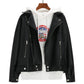 Herbst Winter Leder Jacke Übergroßen Freund Koreanischen Stil