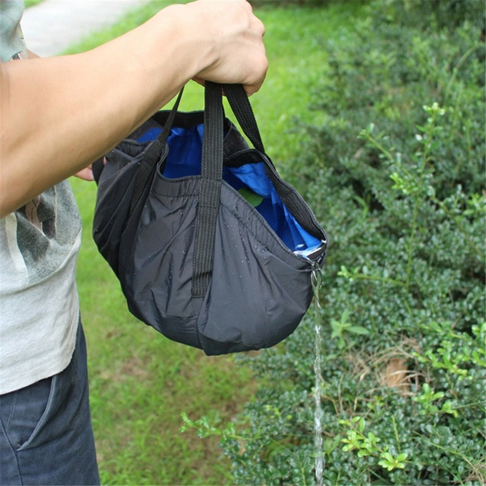 8,5 l zusammenklappbares Waschbecken, ideal für Angeln, Wandern, Outdoor, Wasserbehälter