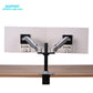 Mechanische Feder, vollbeweglicher 17-32-Zoll-Dual-Monitor-Halterungsarm, Aluminium-Monitorhalterung, maximale Belastung von 10 kg pro Arm