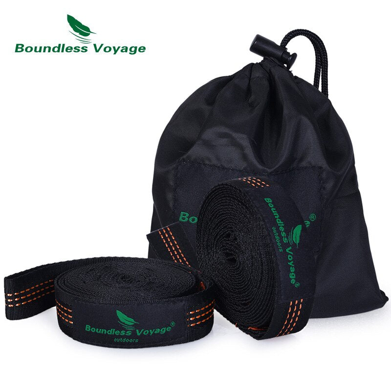 Boundless Voyage Camping-Hängematte mit Baumgurten, Karabiner Outdoor Hängebett Schaukel
