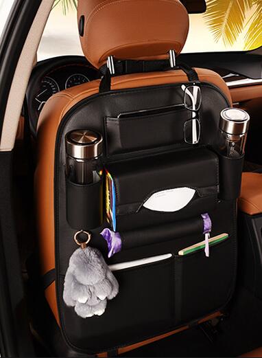 Auto sitz zurücklagerung Organizertasche aus Leder, Universal Multifunktionslagerung box zum Verstauen, Aufräumen