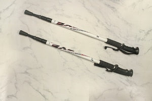 2 Teil/para 135 CM Spazierstock Trekking, Stoßfest, Aluminiumlegierung Klettern Stick Teleskop zum Wandern