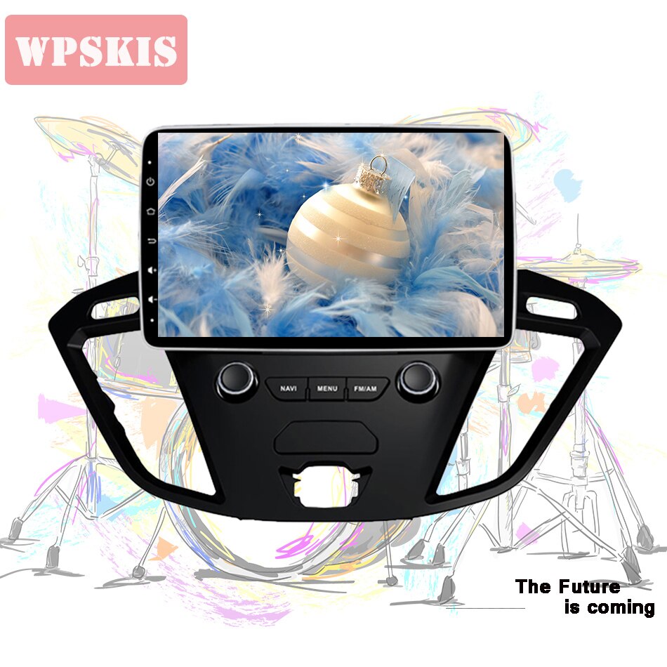 IPS HD-Bildschirm im Armaturenbrett, Auto-Musik-Video-Stereo-PC-Tablet-Steuergerät für Ford Tourneo Transit Custom 2013+, Android 11, CarPlay bt