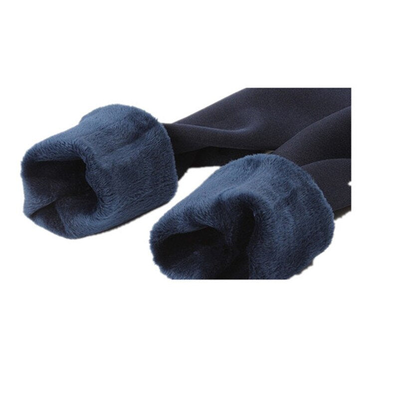 8 Farben S-XL Winter-Kaschmir-Leggings für Damen, warm, große Größe, Kunstsamt, gestrickt, dick, schlank, superelastisch