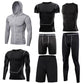 Männer Enge Sportwear Gymanzug, Kompression Leggings, Workout Sport Kleidung Sets