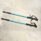 2 Teil/para 135 CM Spazierstock Trekking, Stoßfest, Aluminiumlegierung Klettern Stick Teleskop zum Wandern