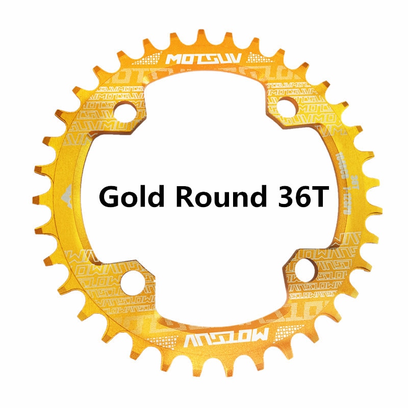 Runde Narrow Wide Kettenblatt MTB Mountainbike Fahrrad 32T, 34T, 36T, 38T Kurbelgarnitur Einzelne Zahn platte