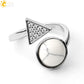 Cocktailring aus natürlichen Steine, Einstellbare Finger Ring für Damen