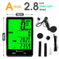 Fahrradcomputer, kabellos, kabelgebunden, wasserdicht, digitaler Fahrrad-Tachometer, Kilometerzähler mit Hintergrundbeleuchtung, Fahrrad-Stoppuhr
