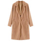 2023 Damen warme Pelzmantel, Weibliche Plüsch Teddy Mantel Outwear