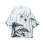 Bebovizi Japan Stil Katze Gedruckt, Dünne Kimono Japanischen Streetwear