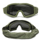 Schwarz Tan Grün Militärische Taktische Schutzbrille, Schießsonnenbrille, Winddichte Wargame Bergsteigerbrille
