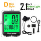 Fahrradcomputer, kabellos, kabelgebunden, wasserdicht, digitaler Fahrrad-Tachometer, Kilometerzähler mit Hintergrundbeleuchtung, Fahrrad-Stoppuhr
