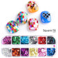 12 Gitter Perlweiß Chrom Nagel, Pigment UV Gel Nagellack