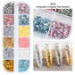 12 Gitter Perlweiß Chrom Nagel, Pigment UV Gel Nagellack