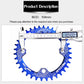Runde Narrow Wide Kettenblatt MTB Mountainbike Fahrrad 32T, 34T, 36T, 38T Kurbelgarnitur Einzelne Zahn platte