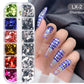 12 Gitter Perlweiß Chrom Nagel, Pigment UV Gel Nagellack