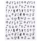 3D Nagelaufkleber, love Aufkleber, Gesicht Muster, Valentinstag Nail art Dekoration, Liebesherz