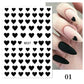 3D Nagelaufkleber, love Aufkleber, Gesicht Muster, Valentinstag Nail art Dekoration, Liebesherz