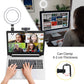 6,3-Zoll-LED-Ringlichter, Selfie-Live-Streaming, USB-Desktop-Clip für Youtube, MacBook, PC, Laptop, Computer, Tiktok-Stream