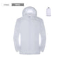 Camping Regenjacke für Männer & Frauen, Wasserdichte Sonnenschutzkleidung, Angeln und Jagdkleidung mit Tasche