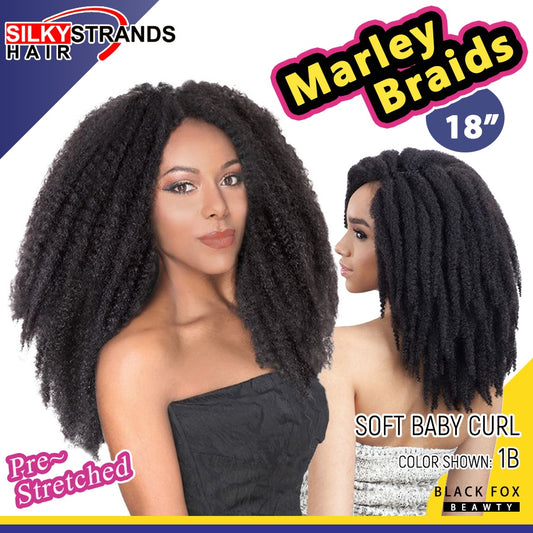 18 Zoll Ombre Marley Zöpfe Häkelhaar,  Häkelgeflecht Twist Box Afro Synthetik Jumbo Flechten Haarverlängerungen