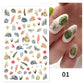 3D Nagelaufkleber, love Aufkleber, Gesicht Muster, Valentinstag Nail art Dekoration, Liebesherz