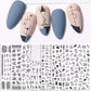 3D Nagelaufkleber, love Aufkleber, Gesicht Muster, Valentinstag Nail art Dekoration, Liebesherz