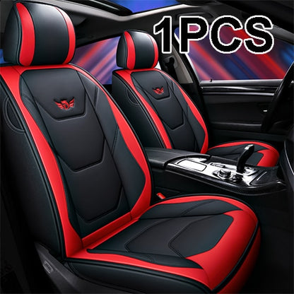 Autositzbezüge aus schwarzem Leder für VW Volkswagen Polo 9N Touareg 2005 Amarok Caddy Passat Tiguan Golf T-ROC Jetta Zubehör