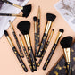 Docolor Goth Make-up-Pinsel-Set, 12-teilig, professionelle Gesichtspuder, Lidschatten, Foundation, Mischkosmetik, professionelle Pinsel
