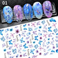 3D Nagelaufkleber, love Aufkleber, Gesicht Muster, Valentinstag Nail art Dekoration, Liebesherz