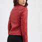 Damen Stehkragen Lederjacke, Motorradbekleidung