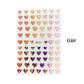 3D Nagelaufkleber, love Aufkleber, Gesicht Muster, Valentinstag Nail art Dekoration, Liebesherz