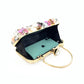 Handgemachte Damen Blumen Clutch Abendtaschen, Stil Geldbörse