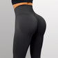 2023 Nahtlose Gestrickte Fitness GYM Hosen, Damen Hohe Taille Nude Yoga Hosen