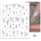 1PCS 3D Nagelzubehör, Maniküre-Nagelteile, Nageldekoration mit Liebes-Herz Aufkleber