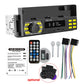 Autoradio Bluetooth 1 Din MP3-Player Freisprecheinrichtung A2DP Typ C, USB TF Aux APP Fernbedienung Handyhalter Audiosystem Kopfeinheit D3400