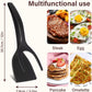 New 2 in 1 Grip Flip Spatula Tongs Egg Flipper Spatula Nylon Non Stick Coating Pancake Fish French Toast Omelet Making Tool