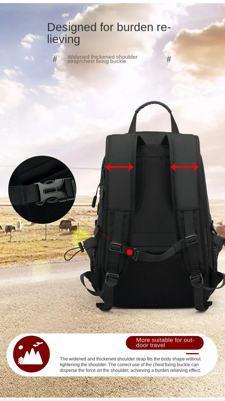 50L 60L 80L Outdoor Backpack with USB Port for Men Pack Bags Large Capacity Unisex Sports Trekking Hiking Camping Available in