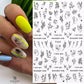 1PCS 3D Nagelzubehör, Maniküre-Nagelteile, Nageldekoration mit Liebes-Herz Aufkleber