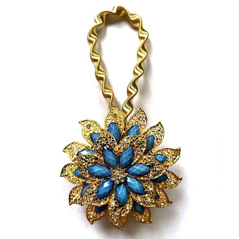 Bunte Vorhangschnalle, dehnbarer Frühling, magnetischer Vorhang-Clip, Vorhanghalter, kreativer Blumen-Riemen