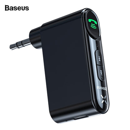 Baseus Aux Auto Wireless Audio Receiver, Auto Bluetooth 5.0 Car Kit Adapter Freisprecheinrichtung Lautsprecher Mit Mikrofon