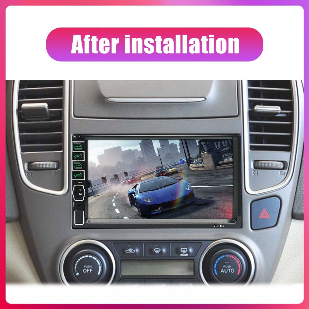 KUNFINE Universal 1 din Autoradio 7 "HD Touchscreen Auto audio Auto Stereo MP5 Auto Multimedia Player Autoradio mit Bluetooth FM