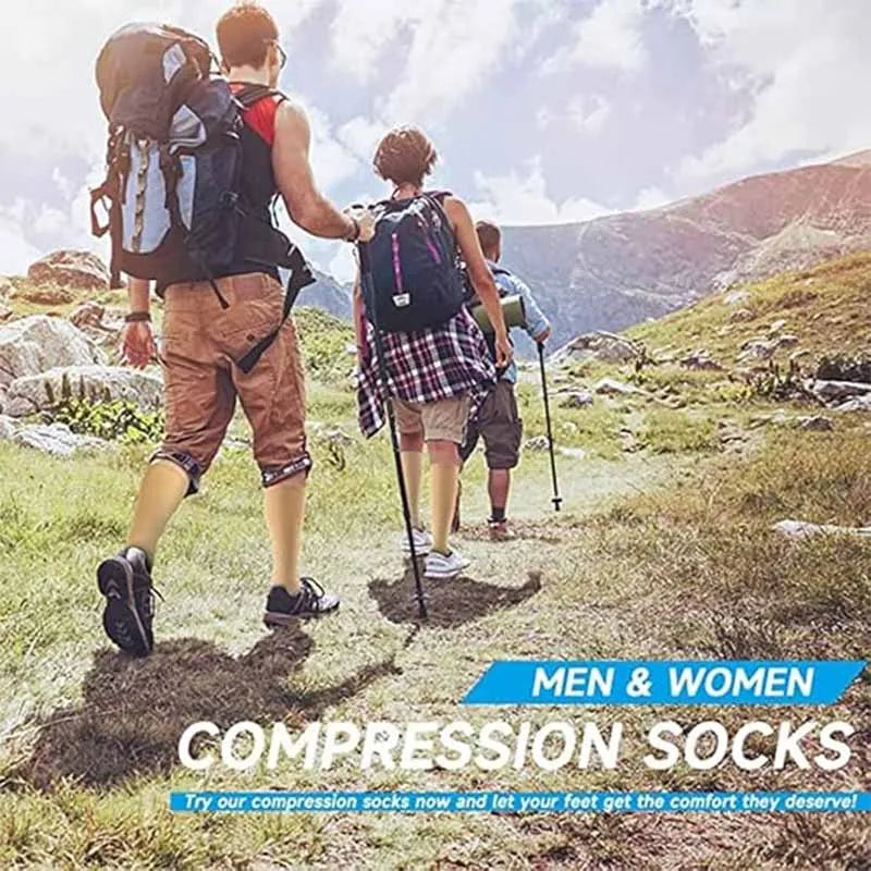 Zipper Compression Socks 15-20 mmHg Open Toe, Medical Zip Up Compression Stockings for Women Men Improves Blood Circulation, Rel